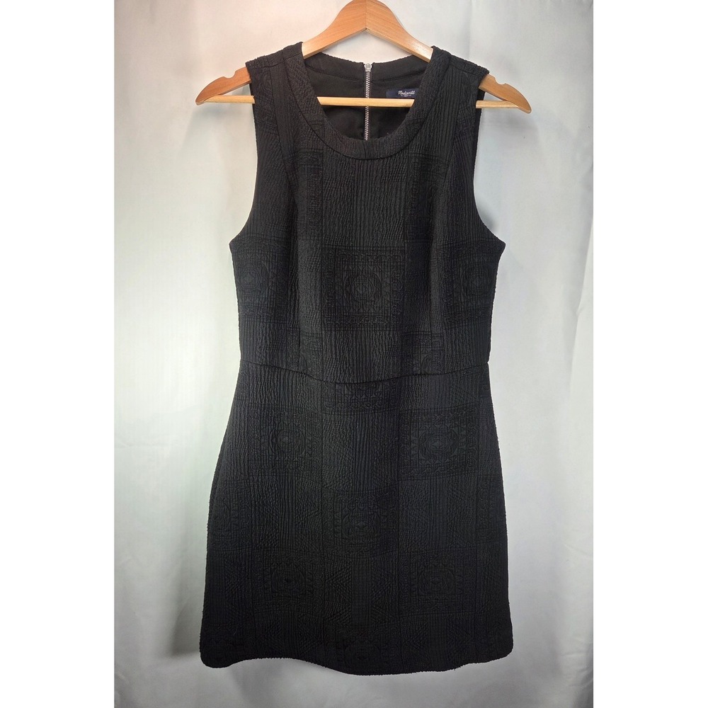 Madewell Textured Checkered Afternoon Quilted Dress size 6